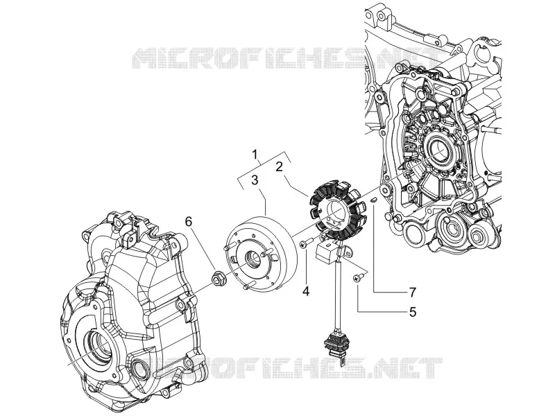 Volant magnetique GILERA GILERA-SCOOTER 125 RUNNER 2007  Runner VX 4T -SC