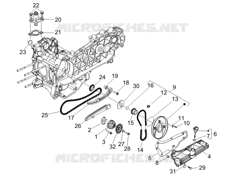 Pompe à huile GILERA GILERA-SCOOTER 125 RUNNER 2006  Runner VX 4T -SC- E3