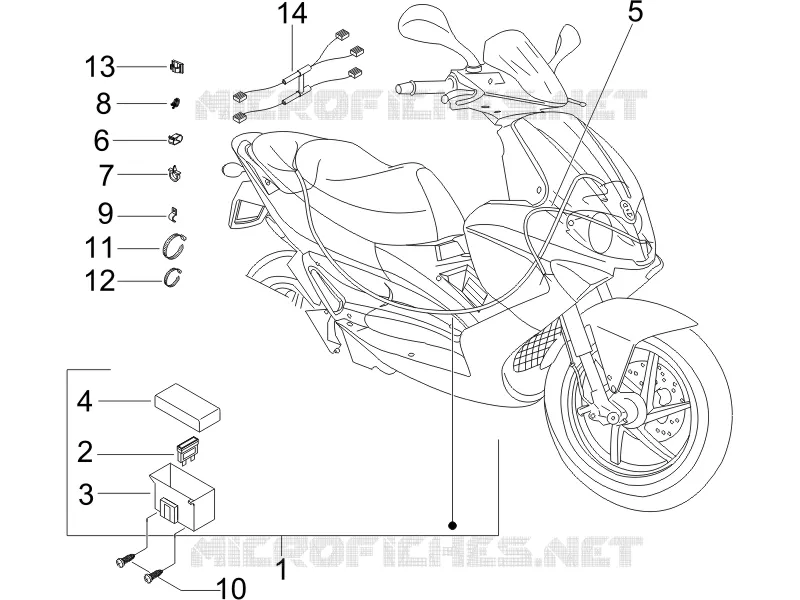 Faisceau de câbles principal GILERA GILERA-SCOOTER 200 RUNNER 2006  Runner VXR 4T Race E3