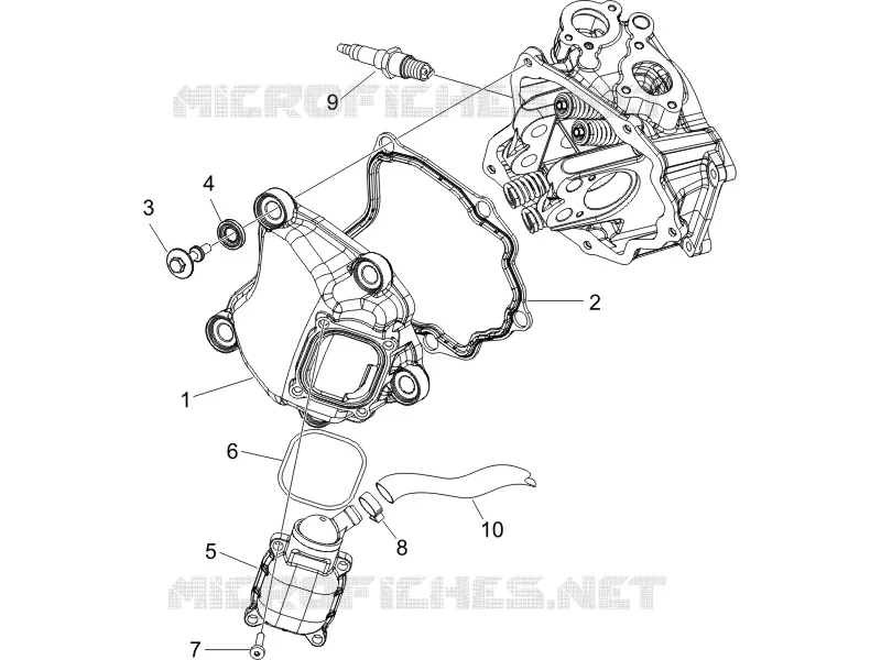 Couvercle culasse GILERA GILERA-SCOOTER 200 RUNNER 2011  Runner ST 4T E3
