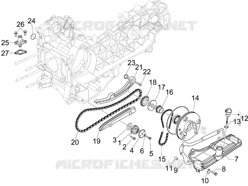 Pompe à huile GILERA GILERA-SCOOTER 200 RUNNER 2010  Runner ST 4T E3