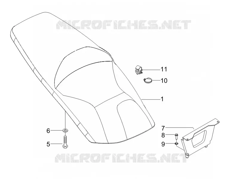 Selle/sieges GILERA GILERA-SCOOTER 200 RUNNER 2010  Runner ST 4T E3