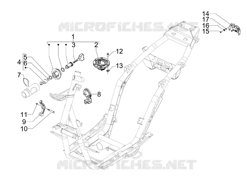Serrures GILERA GILERA-SCOOTER 200 RUNNER 2008  Runner ST 4T E3