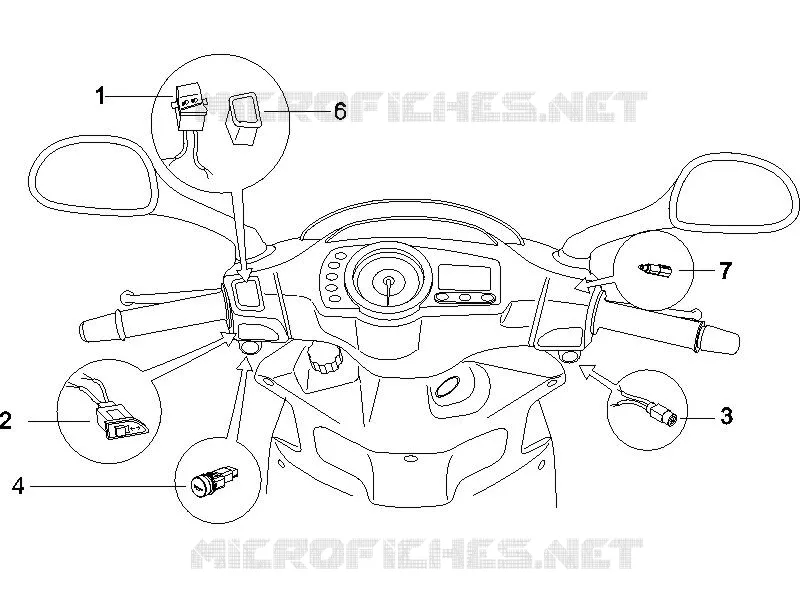 Inverseurs - Commutateurs - Boutons - Interrupteurs GILERA GILERA-SCOOTER 200 RUNNER 2006  Runner VXR 4T E3