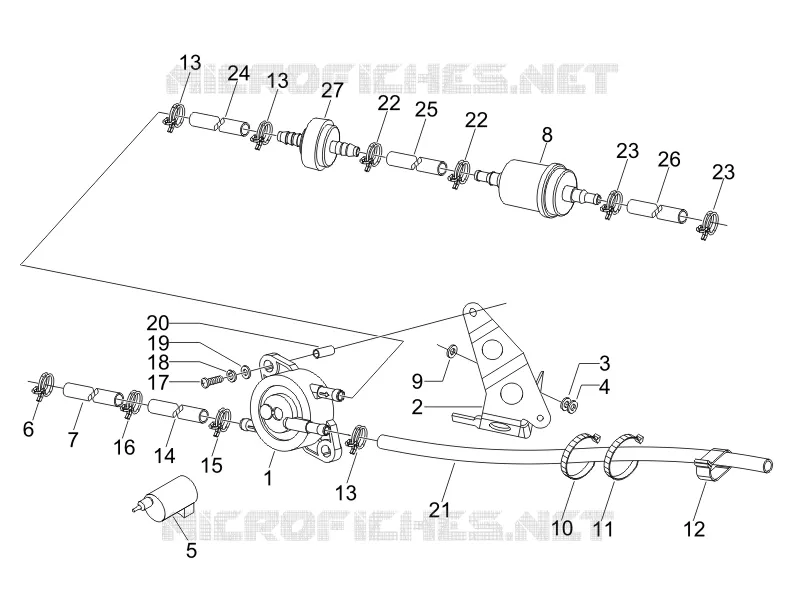 Instalation de l'alimentation GILERA GILERA-SCOOTER 200 RUNNER 2006  Runner VXR 4T E3