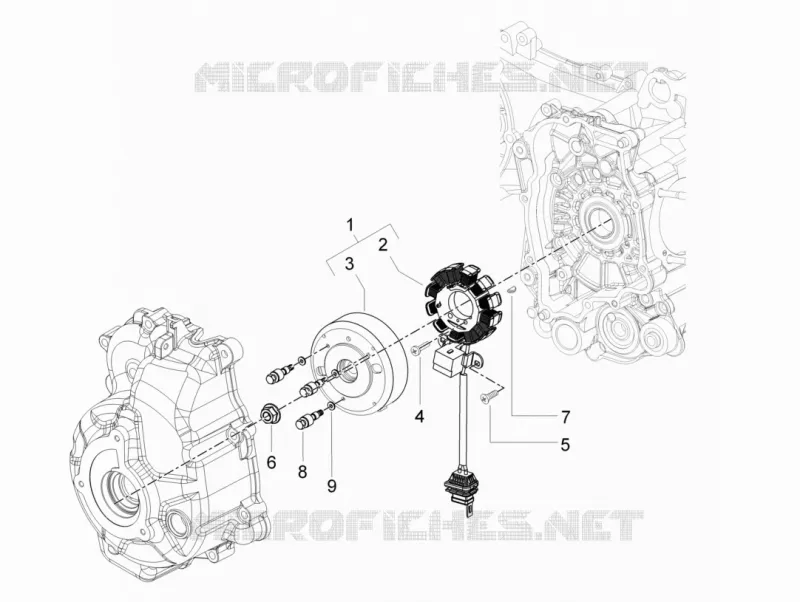 Volant magnetique GILERA GILERA-SCOOTER 200 RUNNER 2005  Runner VXR 4T Race
