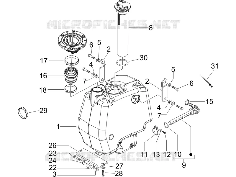 Reservoir carburant GILERA GILERA-SCOOTER 200 RUNNER 2006  Runner VXR 4T Race