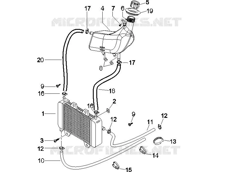 Instalation de refoidissement GILERA GILERA-SCOOTER 50 RUNNER 2005  Runner Pure Jet