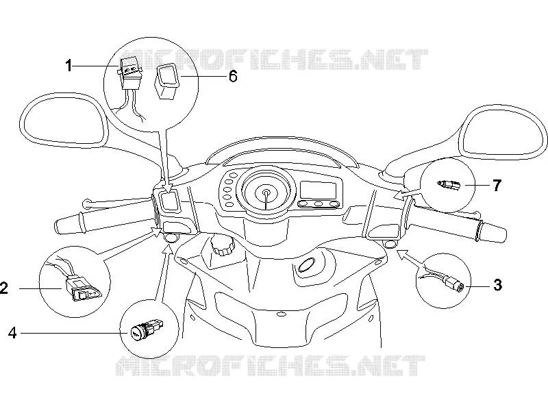 Inverseurs - Commutateurs - Boutons - Interrupteurs GILERA GILERA-SCOOTER 50 RUNNER 2005  Runner Pure Jet