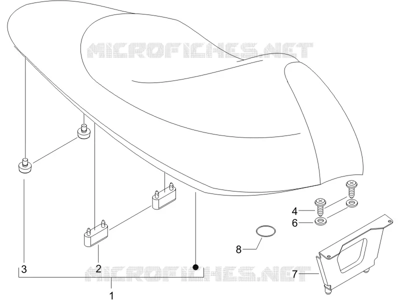 Selle/sieges GILERA GILERA-SCOOTER 50 RUNNER 2005  Runner Pure Jet
