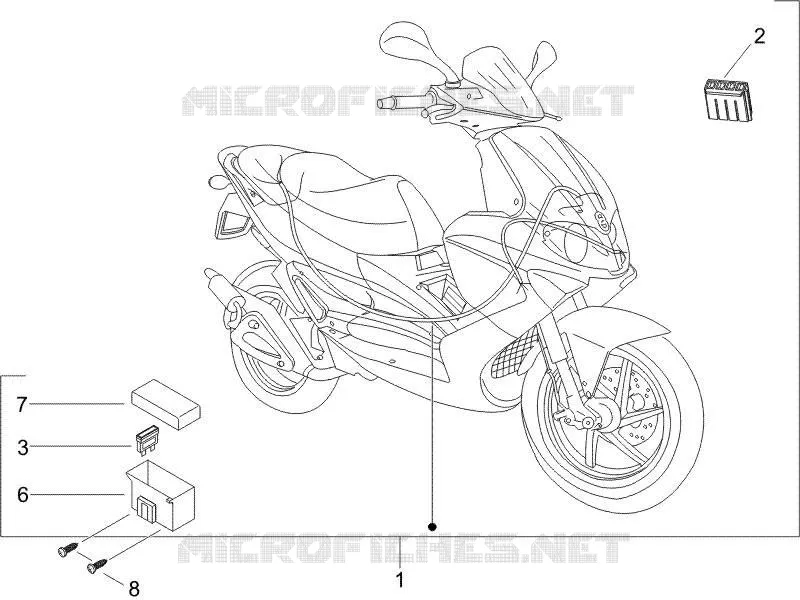 Faisceau de câbles principal GILERA GILERA-SCOOTER 50 RUNNER 2006  Runner Pure Jet