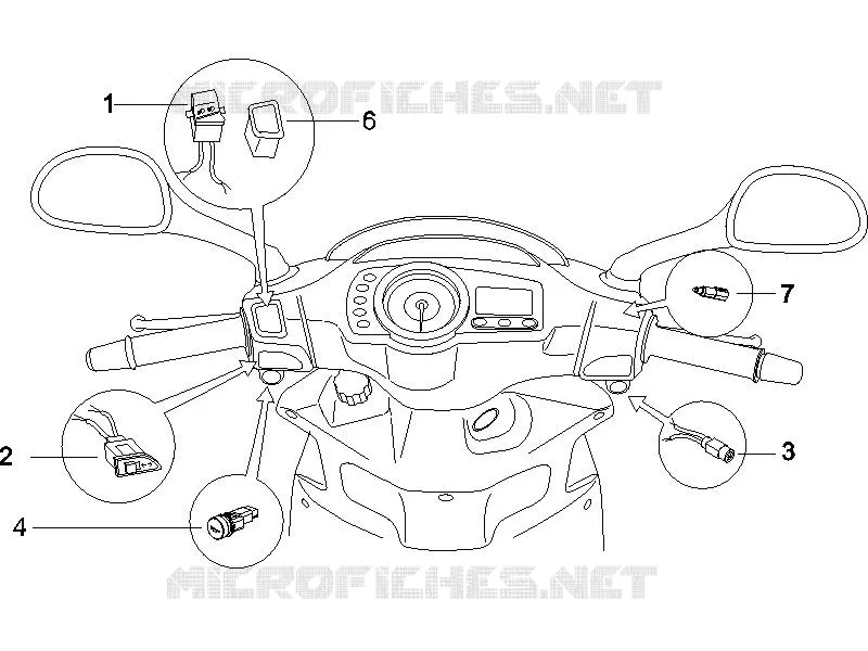 Inverseurs - Commutateurs - Boutons - Interrupteurs GILERA GILERA-SCOOTER 50 RUNNER 2005  Runner Pure Jet