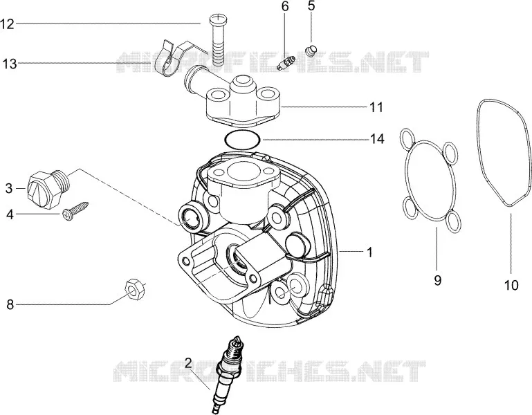 Couvercle culasse GILERA GILERA-SCOOTER 50 RUNNER 2011  Runner Pure Jet