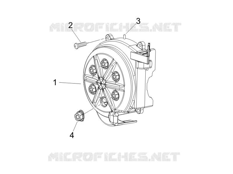 Couvercle volant magnetique - Filtre à huile GILERA GILERA-SCOOTER 50 RUNNER 2006  Runner Pure Jet Race