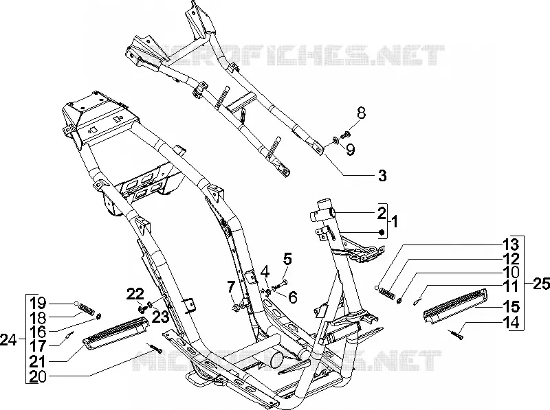 Châssis/coque GILERA GILERA-SCOOTER 50 RUNNER 2005  Runner Pure Jet -SC