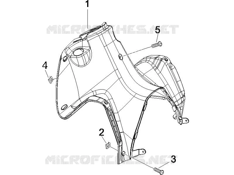 Coffre avant - Contre-tablier GILERA GILERA-SCOOTER 50 RUNNER 2005  Runner Pure Jet -SC