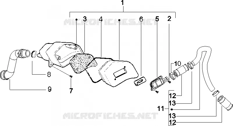 BOITE AIR SECONDAIRE GILERA GILERA-SCOOTER 50 RUNNER 2005  Runner SP