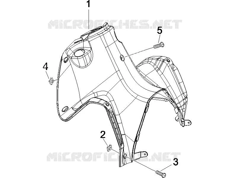 Coffre avant - Contre-tablier GILERA GILERA-SCOOTER 50 RUNNER 2005  Runner SP