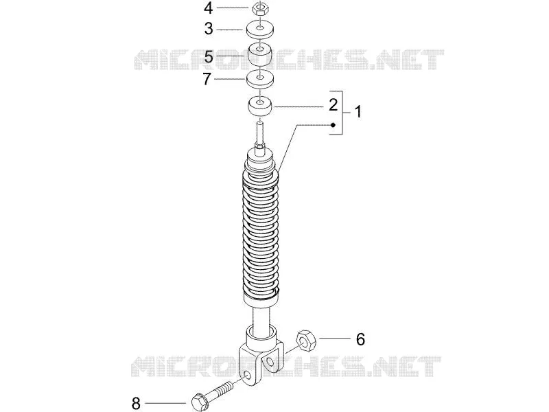 Suspension arrière - Amortisseur/s GILERA GILERA-SCOOTER 50 RUNNER 2005  Runner SP