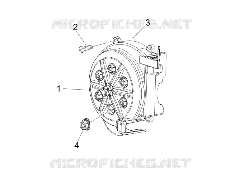 Couvercle volant magnetique - Filtre à huile GILERA GILERA-SCOOTER 50 RUNNER 2006  Runner SP