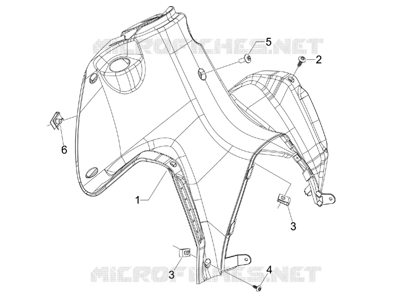 Coffre avant - Contre-tablier GILERA GILERA-SCOOTER 50 RUNNER 2009  Runner SP