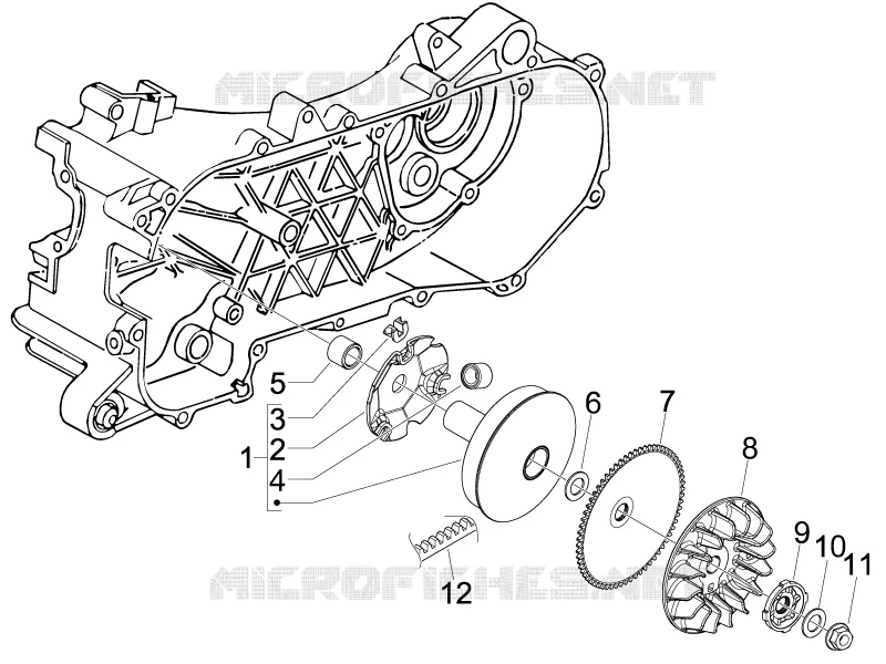 Poulie motrice GILERA GILERA-SCOOTER 50 RUNNER 2009  Runner SP