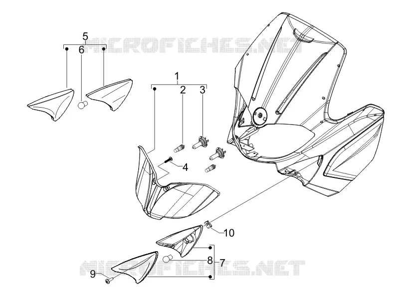 Eclairages avant - Clignotants GILERA GILERA-SCOOTER 50 RUNNER 2013  Runner SP