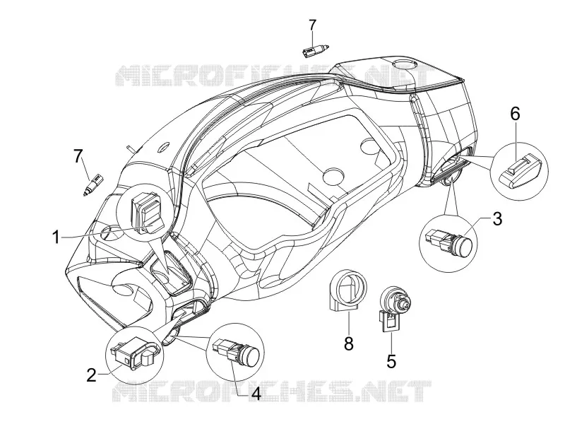 Inverseurs - Commutateurs - Boutons - Interrupteurs GILERA GILERA-SCOOTER 50 RUNNER 2016  Runner SP