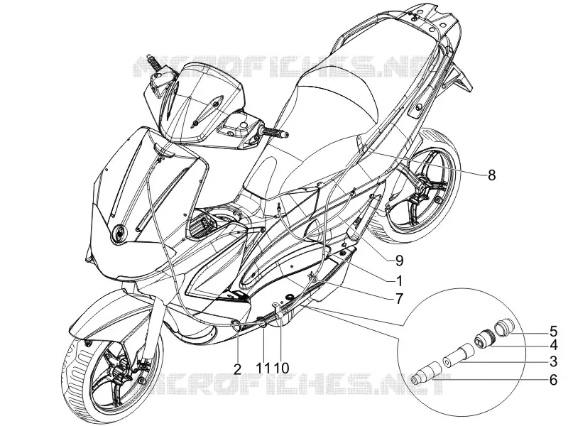 Transmissions GILERA GILERA-SCOOTER 50 RUNNER 2011  Runner SP