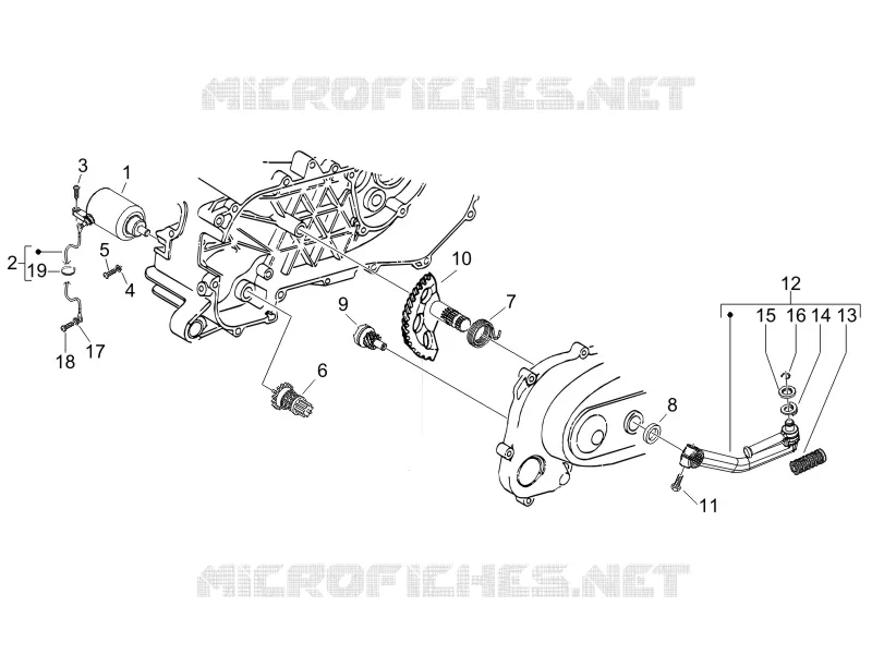 Démarrage - Démarrage électrique GILERA GILERA-SCOOTER 50 RUNNER 2006  Runner SP -SC