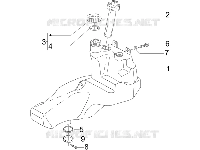 Réservoir carburant GILERA GILERA-SCOOTER 50 STALKER 2006  Stalker