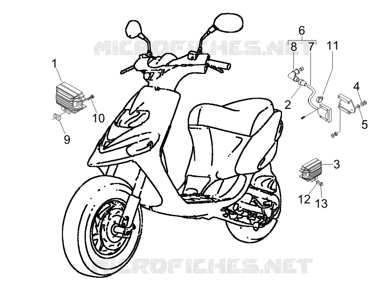 Régulateurs de tension - Centrales electroniques - Bobine H.T. GILERA GILERA-SCOOTER 50 STALKER 2007  Stalker